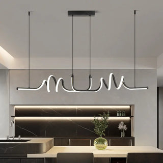 MODELIRA Modern Wavy Effect Ceiling Light – view 3