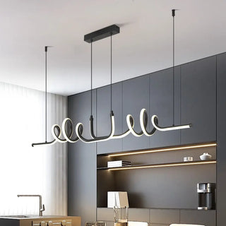 MODELIRA Modern Wavy Effect Ceiling Light – view 2