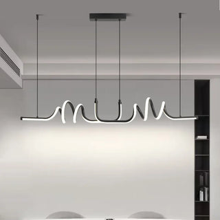 MODELIRA Modern Wavy Effect Ceiling Light – view 4