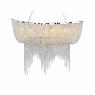 ARGINA Modern Metallic Silver Wires Ceiling Light – view 7