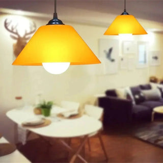 DELTA Modern Colorful Conical Ceiling Light – view 10