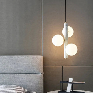 BOULLIS Modern Opaline Gilded Globes Ceiling Light – view 2