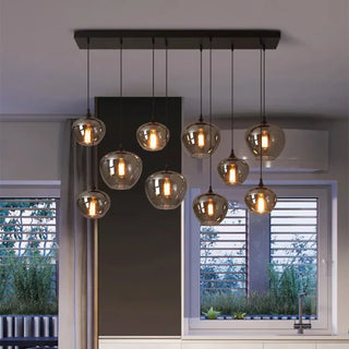 PUNCH Modern Smoked Glass Globes Ceiling Light – view 2