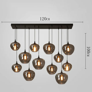 PUNCH Modern Smoked Glass Globes Ceiling Light – view 8