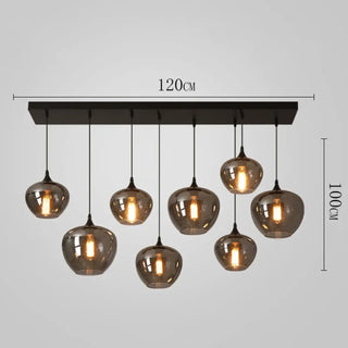 PUNCH Modern Smoked Glass Globes Ceiling Light – view 6