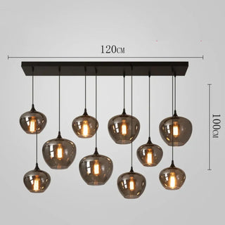 PUNCH Modern Smoked Glass Globes Ceiling Light – view 7
