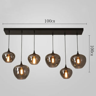 PUNCH Modern Smoked Glass Globes Ceiling Light – view 5