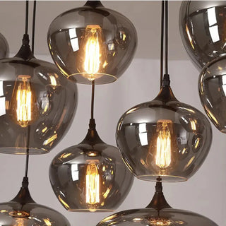 PUNCH Modern Smoked Glass Globes Ceiling Light – view 3