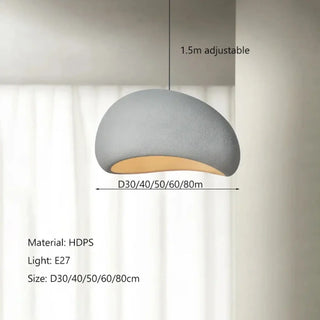 Stylish contemporary pendant light close-up, modern home hanging ceiling lamp