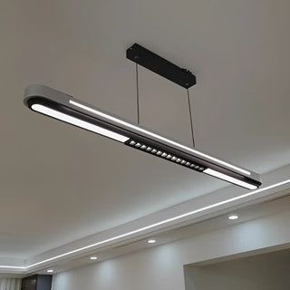 Sleek LED suspension pendant lamp, modern energy efficient ceiling light