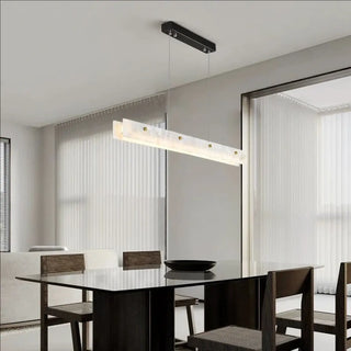 Natural marble pendant light, modern soft diffused glow ceiling fixture