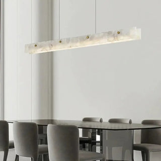Natural marble pendant lamp, soft diffused modern designer ceiling fixture