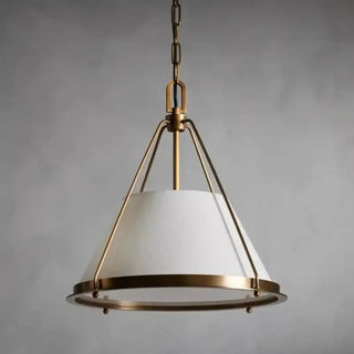 CHLO Modern Metal with Beige Shade Ceiling Light – view 4