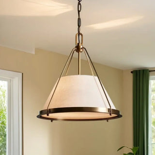 CHLO Modern Metal with Beige Shade Ceiling Light – view 3