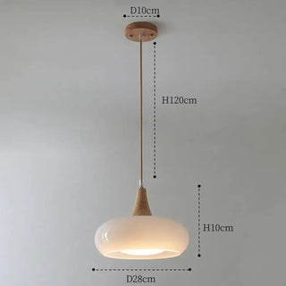 DURXY Modern Minimalist White Glass Ceiling Light – view 7