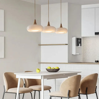 DURXY Modern Minimalist White Glass Ceiling Light – view 1