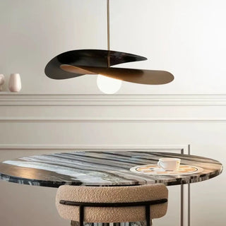 MINOSILA Modern Black and Brass Minimalist Ceiling Light – view 3