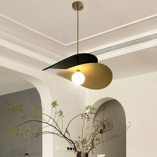 MINOSILA Modern Black and Brass Minimalist Ceiling Light – view 2