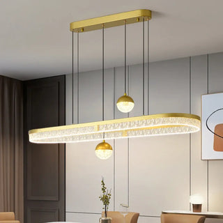 JOELINA Modern Oval Crystal Ball Ceiling Light – view 4