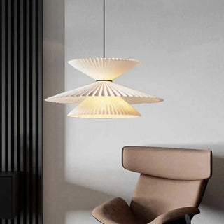 PLILEV Modern Pleated Levels Elegant Ceiling Light – view 4
