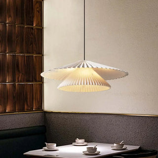 PLILEV Modern Pleated Levels Elegant Ceiling Light – view 1