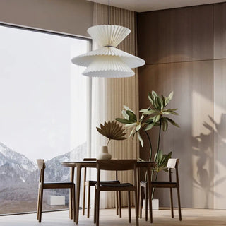 PLILEV Modern Pleated Levels Elegant Ceiling Light – view 6