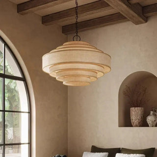 MORONA Modern Natural Rattan Elegant Ceiling Light – view 4