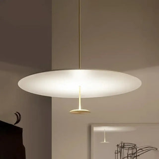 Flat disc pendant lamp, acrylic diffuser modern stylish dining room ceiling light