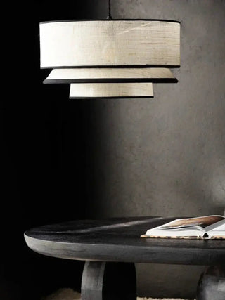 FOUROS Modern Beige Fabric Elegant Ceiling Light – view 5