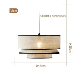 FOUROS Modern Beige Fabric Elegant Ceiling Light – view 8