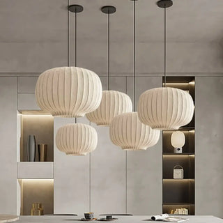 GASPLI White Pleated Fabric Ceiling Light – view 3