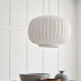 GASPLI White Pleated Fabric Ceiling Light – view 4