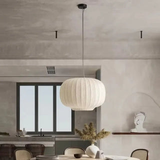 GASPLI White Pleated Fabric Ceiling Light – view 2
