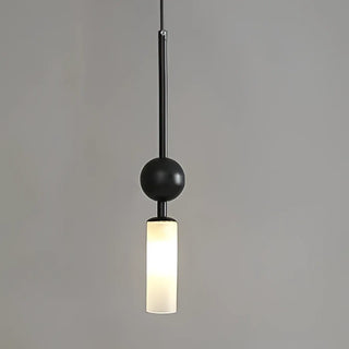 KRYSTA Modern Glass Tube Metallic Ball Ceiling Light – view 6