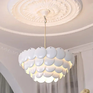 MOVE Modern Sculpted White Glass Ceiling Light – view 3