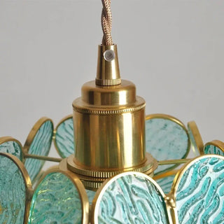 FLOREAL Modern Coloured Glass Flower Ceiling Light – view 4