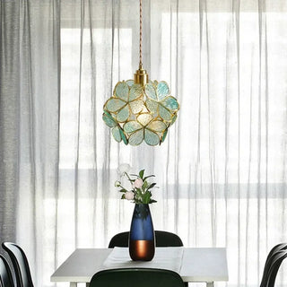 FLOREAL Modern Coloured Glass Flower Ceiling Light – view 3