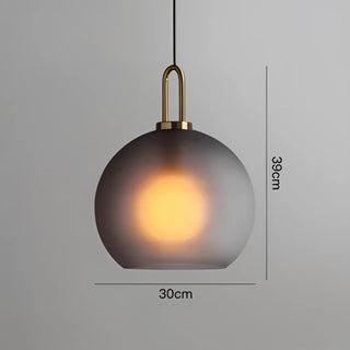 ALURINO Modern Smoked Glass Ceiling Light – view 7