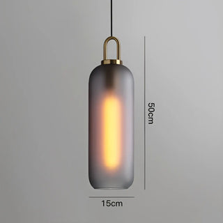 ALURINO Modern Smoked Glass Ceiling Light – view 5
