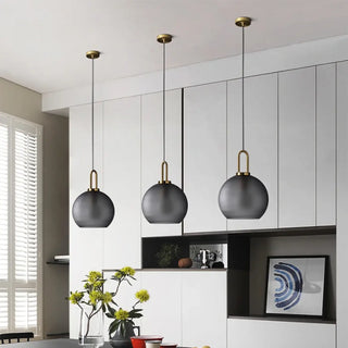 ALURINO Modern Smoked Glass Ceiling Light – view 1