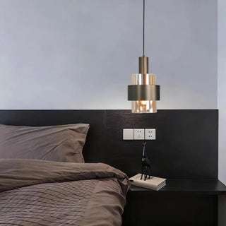 CILY Modern Glass and Metal Design Ceiling Light – view 1