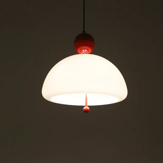 Designer opal glass pendant light, modern soft diffused ceiling lamp