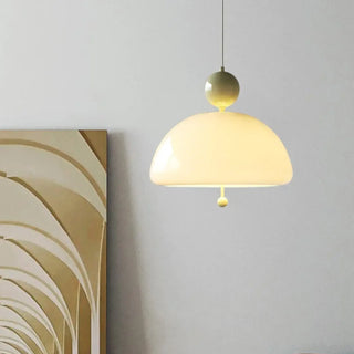 Opal glass ceiling pendant light, modern soft diffused contemporary fixture