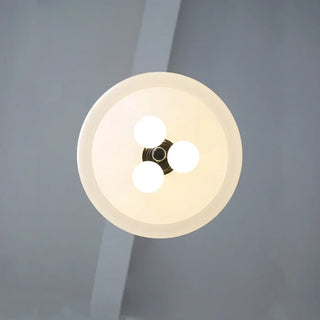 Contemporary opal glass pendant, soft diffused modern ceiling hanging fixture
