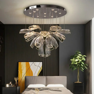 CRYSTALIA Modern Refined Glass Ceiling Light – view 1