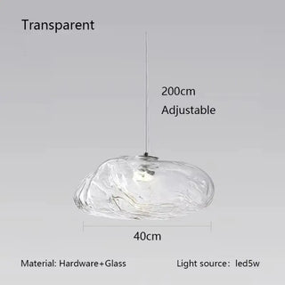 GANCOS Glass Pebble-Texture Ceiling Light – view 10
