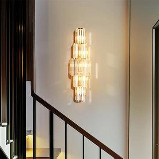 E14 LED gold glass wall sconce modern Scandinavian acrylic