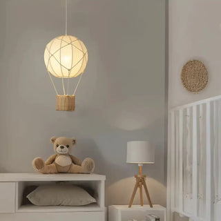 FIERE Hot Air Balloon Wicker Basket Ceiling Light – view 5