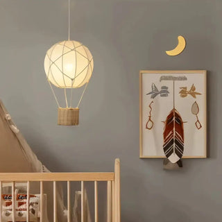 FIERE Hot Air Balloon Wicker Basket Ceiling Light – view 4