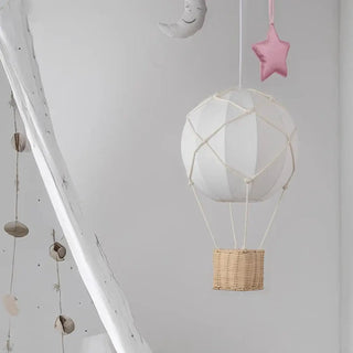 FIERE Hot Air Balloon Wicker Basket Ceiling Light – view 6